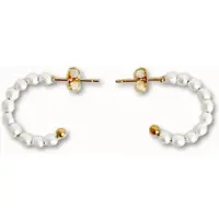 ByNouck Jewelry - Pearl Hoop Set - Parel Oorbellen - Set Van Twee Parel Oorbellen