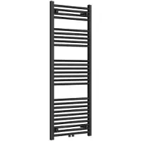 Rosani Classic radiator 60x140cm recht middenaansluiting 661watt mat zwart AF-CN 60/140 matt black middle-connect