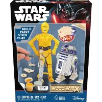 Colorific Wood WorX - Star Wars - C-3PO & R2-D2 Twin Pack - Hobbypakket - Houten bouwpakket