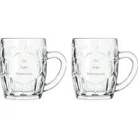 Libbey Gegraveerde Bierpul 55cl De Liefste Schoonvader-De Liefste Schoonmoeder