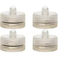 Ideas 4 Seasons Ideas4Seasons LED waxinelichtjes/theelichtjes voor onder water - set van 8x - helder wit - zinkend