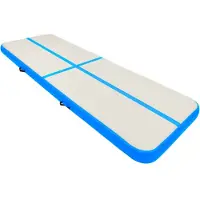 The Living Store Opblaasbare Sportmat - 500x100x15 cm - Schokabsorberend