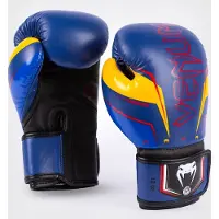 Venum Elite Evo Muay Thai Bokshandschoenen Blauw Geel - 10 OZ
