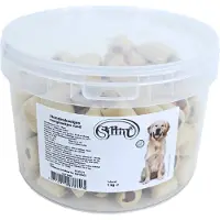 Slim - Mergkoekjes Rund - 1 Kilo Emmer - Honden Snacks - Honden Snoepjes - Honden Tussendoortje