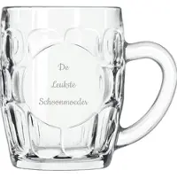 Libbey Gegraveerde Bierpul 55cl De Leukste Schoonmoeder