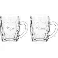 Libbey Gegraveerde Bierpul 55cl Mama & Papa