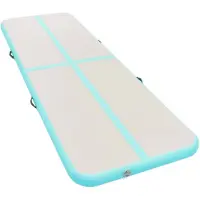 The Living Store Opblaasbare sportmat - 800 x 100 x 10 cm - Schokabsorberend - anti-slip - waterdicht