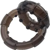 CHISA GK Power - Dual Enhancement - Dubbele Cockring en Ball Stretcher - Rookgrijs