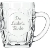 Libbey Gegraveerde Bierpul 55cl De Leukste Tante