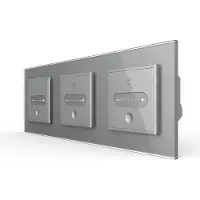 Livolo | Grijs | SR+SR+SR | Slide-Dimmer | Smart Home - Bekijk hier!