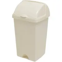 Addis Afvalbak 'Nox' - Roll Top Prullenbak - 50 liter - Crème