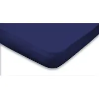 Eleganzzz Hoeslaken Topper Jersey Stretch - Donker Blauw - Hoeslaken 120/130/140x200cm - Twijfelaar - Tweepersoons - 100% Katoen - Topper - Hoeslakens