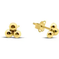 New Bling 9NBSAM-G230283 Gouden Oorknopjes Bolletjes - 6,1x5,6mm - 14 Karaat - Goud