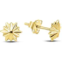 New Bling 9NBSAM-G230238 Gouden Oorknopjes Ster - Halfbol - 5,8mm Doorsnee - 14 Karaat - Goud