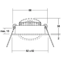 Brumberg Downlight BB05, dimbaar, zwart, Hal, Aluminium, downlight