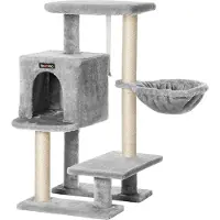 Feandrea Krabpaal van 84 cm voor kleine katten, Lichtgrijs