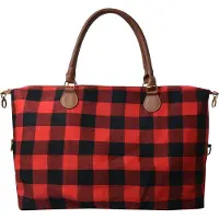 Clayre & Eef Reistas 56x35 cm Rood Zwart Synthetisch