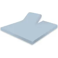 Eleganzzz Splittopper Hoeslaken Katoen Perkal - Artic Ice - 180x220cm - Split Enkel - Single Split Topper - Hoeslakens - Lits Jumeaux