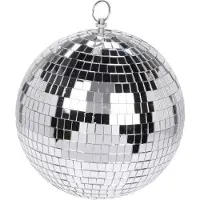 Home & Styling kerstbal spiegelbal 15cm zilver feestdecoratie.