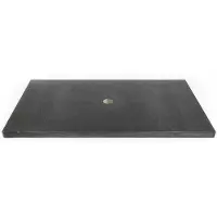 Saniclass Noche Wastafelblad - 80x46cm - 0 kraangaten - 1 sifonuitsparing - basalt gepolijst