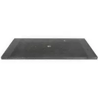 Saniclass Noche Wastafelblad - 100x46cm - 1 kraangat - 1 sifonuitsparing - basalt gepolijst