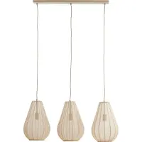 Light & Living Japandi hanglamp Itela 3-lichts crème 80cm