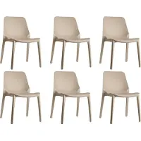 Scab Design Designstoel, terrasstoel, campingstoel GINEVRA in beige / duifgrijs van het Italiaanse S•CAB. Verpakt per 6 stuks en 5 jaar garantie!
