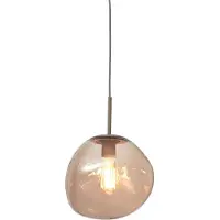 It´s about RoMi Glazen hanglamp Helsinki, dimbaar, crème / amber, Keuken, Glas, Modern, hanglamp