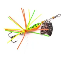 Spro Larva Mayfly Spinner Tripple Hook 10 - 4cm - 7gr - Kleur : UV Firetiger