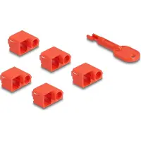 DeLOCK 20929 RJ45 Port Blocker Set für RJ45 Stecker 10 Stück