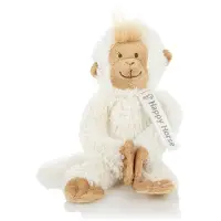 Happy horse Hangende Aap Knuffel 23cm - Wit - Baby knuffel