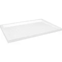 vidaXL Douchebak met noppen 70x100x4 cm ABS wit