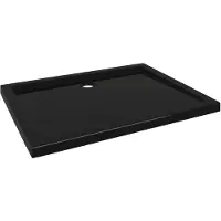 vidaXL Douchebak rechthoekig 80x100 cm ABS zwart