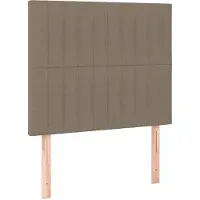 vidaXL Hoofdbord taupe 100x5x118/128 cm Stof