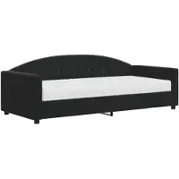 vidaXL Slaapbank met matras 90x190 cm fluweel zwart