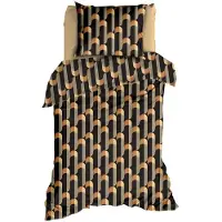 Satin d'or Dekbedovertrek Cyril Antra Camel Satijn-140 x 200 / 220 cm | 1-Persoons