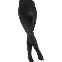 Falke Comfort Wool dik eenkleurig wol panty kinderen zwart - maat 98-104