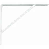 AMIG Plankdrager/steun/beugel Spiraal - metaal - wit - H200 x B150 mm - Tot 225 kg - Plankdragers