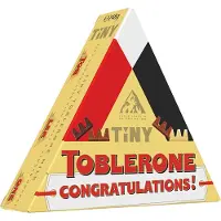 Toblerone chocolade geschenkdoos met opschrift "Congratulations!" - Tiny chocolademix - 248g