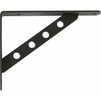 AMIG Plankdrager/steun Heavy Support - metaal - zwart - H200 x B160 mm - Tot 370 kg - Plankdragers
