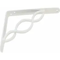 AMIG Plankdrager/steun/beugel Decoratief - metaal - wit - H200 x B150 mm - Tot 180 kg - Plankdragers