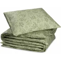 Yumeko Dekbedovertrek Katoen Satijn 140x220 Groen - Eco, Bio & Fairtrade