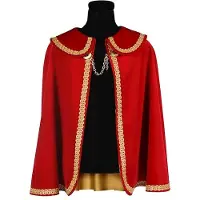 Coppens Prinsenmantel kort rood goud | Maat One Size