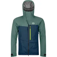 Ortovox - Ski jassen - 3L Ravine Shell Jacket M Deep Ocean voor Heren van Wol - Maat XL - Groen