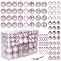 Springos Kerstballen 100 Stuks Roze Tinten