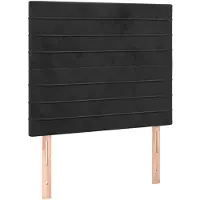 vidaXL Hoofdbord zwart 100x5x118/128 cm fluweel