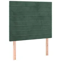 vidaXL Hoofdbord donkergroen 80x5x118/128 cm fluweel