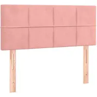 vidaXL Hoofdbord 90x5x78/88 cm fluweel roze