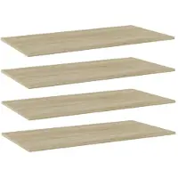 vidaXL Wandschappen 4 st 80x20x1,5 cm spaanplaat sonoma eikenkleurig