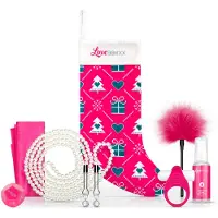 Loveboxxx - Christmas Stocking Set - Erotische Geschenkset - Kerstcadeau voor Volwassenen - Geschenkset Vrouwen en Mannen - Cadeau Vrouw en Man - Giftset Vrouw en Man - Erotisch - Roze
